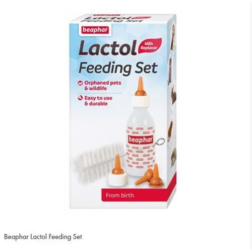 Beaphar Lactol Feeding Set Biberon Ve Bakım Seti 35 ml. Temizleme Fırçalı