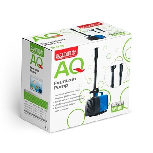 AQ5000F-Aquawıng Sump Motoru+Fountain Kit 105W 5000L/H
